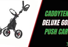 CaddyTek SuperLite Deluxe Golf Push Cart