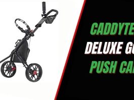CaddyTek SuperLite Deluxe Golf Push Cart
